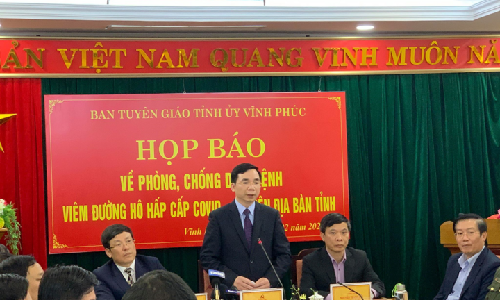 Vĩnh Phúc họp báo chống dịch Covid-19